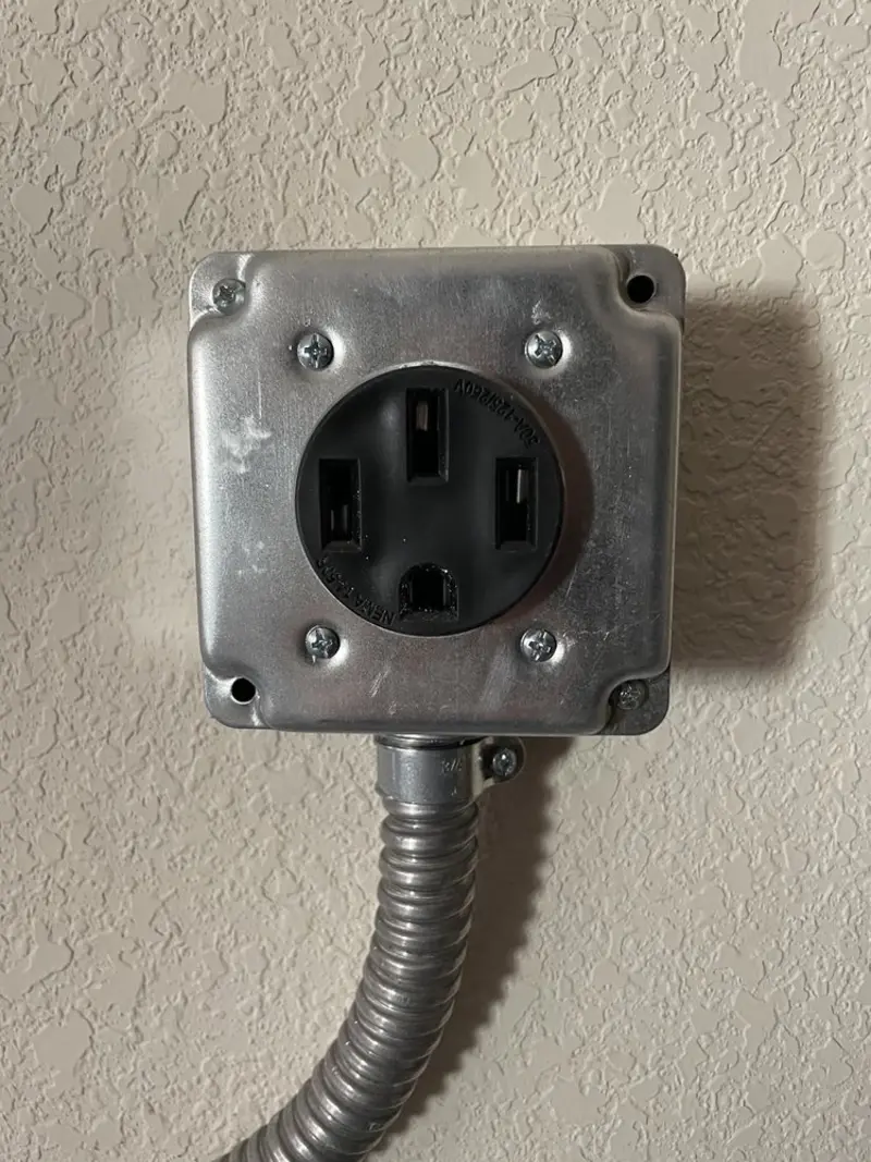 NEMA 14-50 outlet installed for Electrical Panel Upgrade in Lower Heidelberg