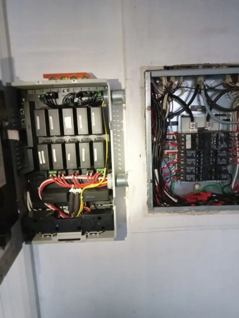 Electrical panel upgrade completed for Security Camera Wiring in Lower Heidelberg